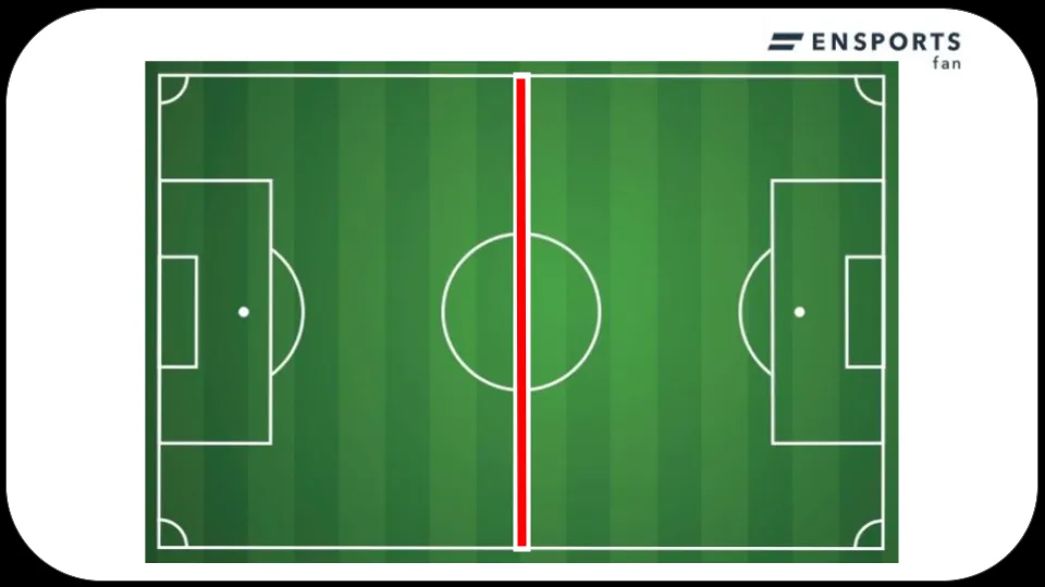 サッカー ハーフウェイライン